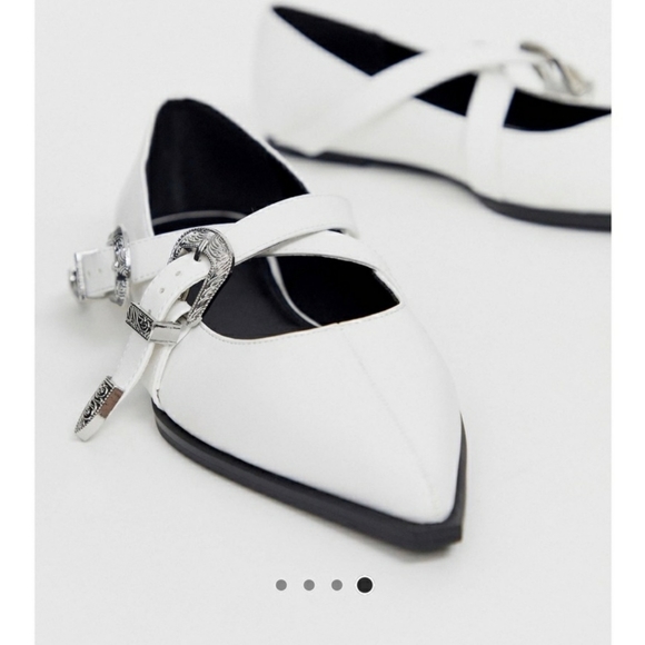 ASOS Wide fit Lexicon Pointed Ballet Flats - Picture 3 of 4